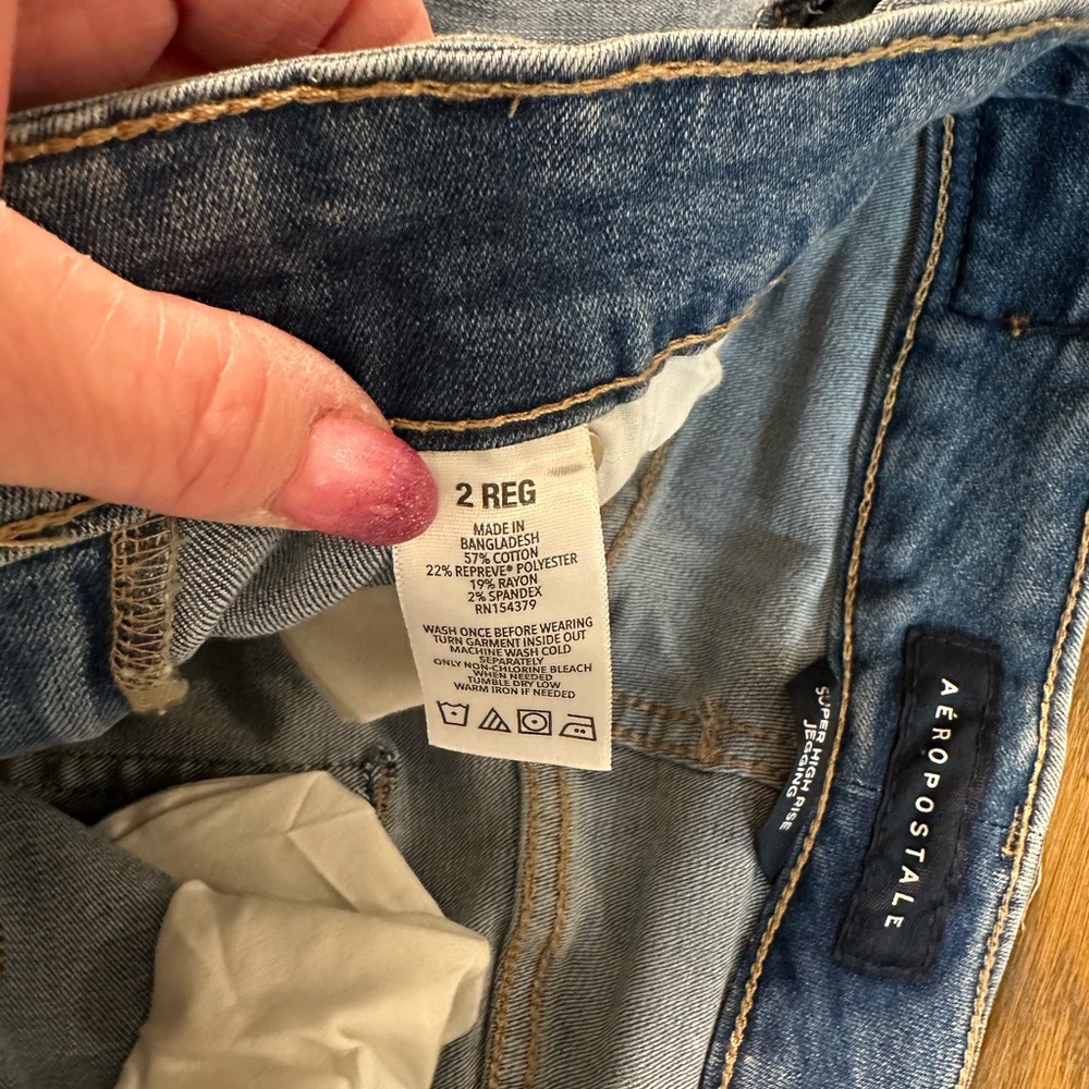 Aeropostale super‎ high rise jeggings - Picture 3 of 3